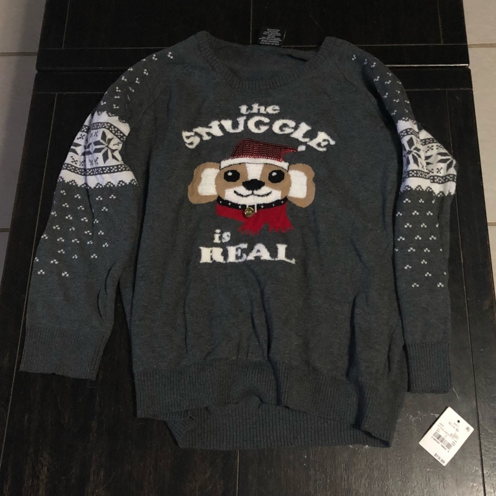 Holiday Christmas Sweater Junior XL